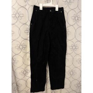Future Collective Woman's Black Denim High Rise‎ Straight Leg Jeans- Size 00
